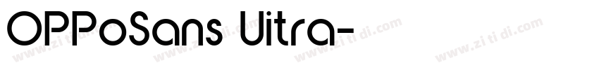 OPPoSans Uitra字体转换